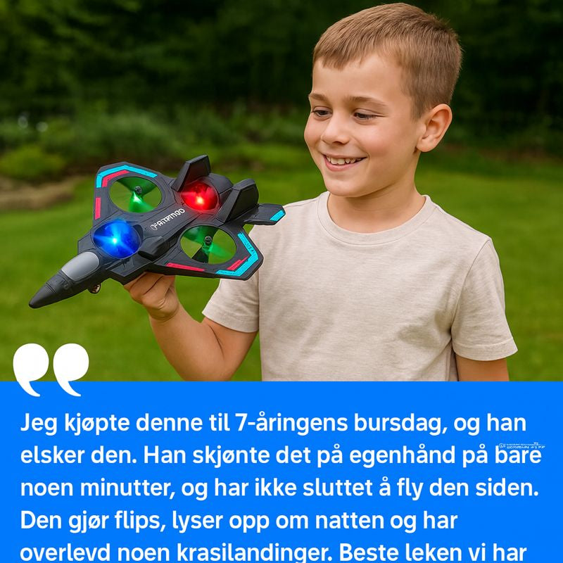 RC fighterjet™ – Det ultimate stuntflyet med volter, lys og rå flygestabilitet