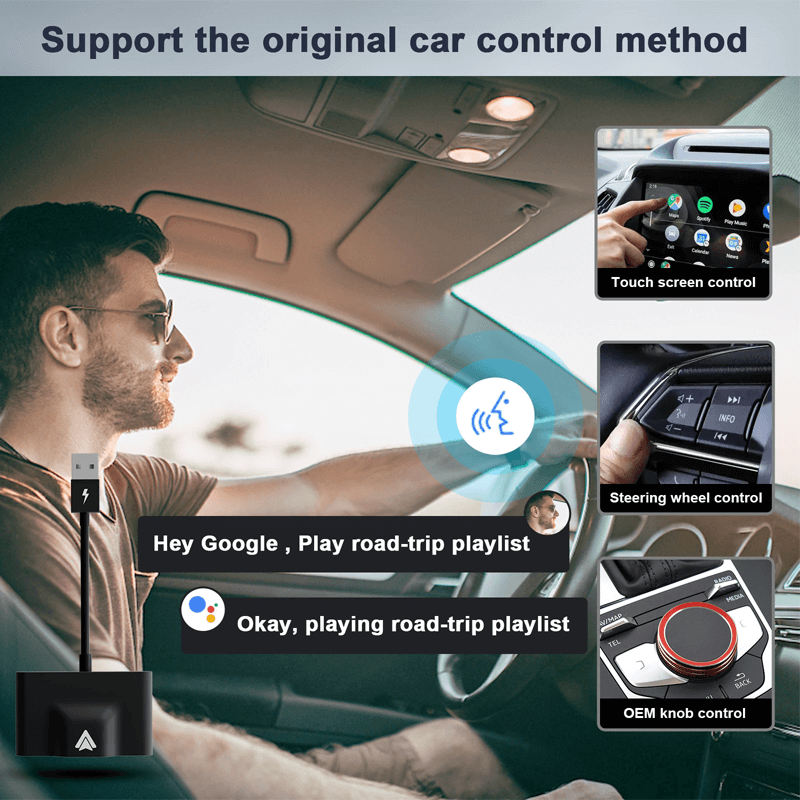 Trådløs CarPlay-adapter for Android/Apple