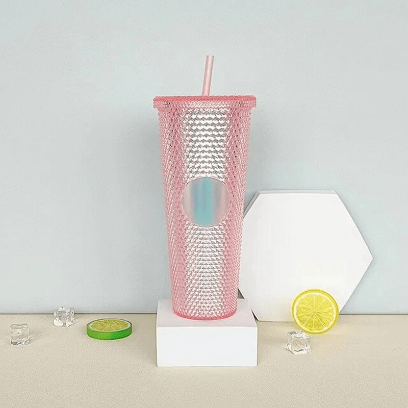 Gjenbrukbar Kopp med Sugerør 710ml