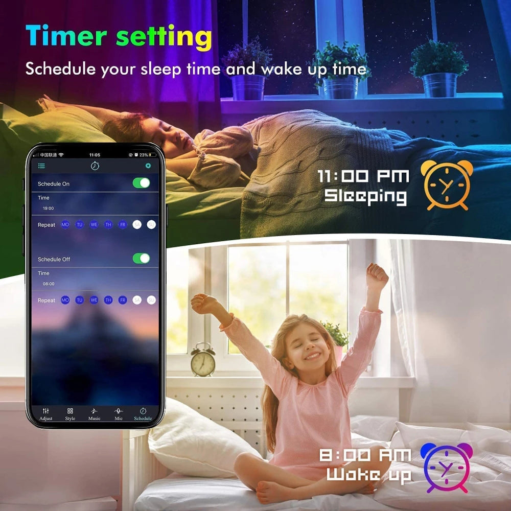 Smart LED Lyslenke med App 1-10 M