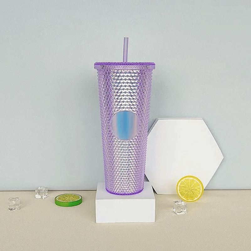 Gjenbrukbar Kopp med Sugerør 710ml