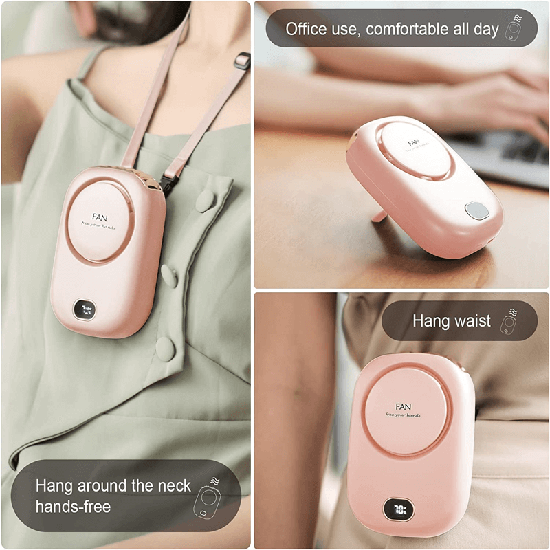 Bærbar Hengende Mini Halsvifte 2000mAh