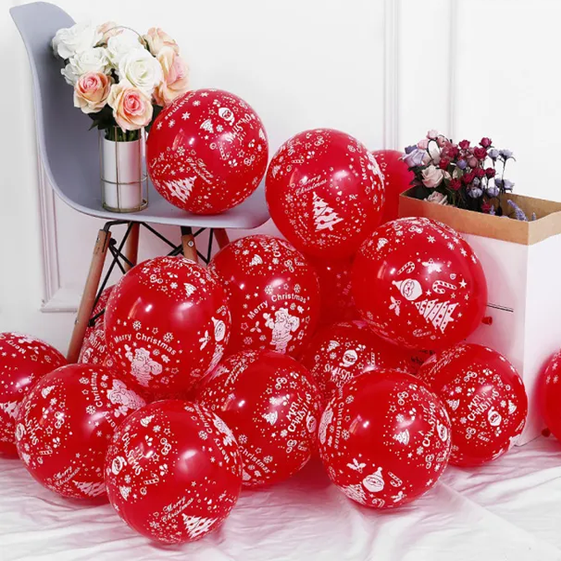 God Jul Ballonger i Flere Farger - Latexballonger Festballonger