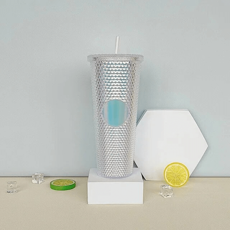 Gjenbrukbar Kopp med Sugerør 710ml