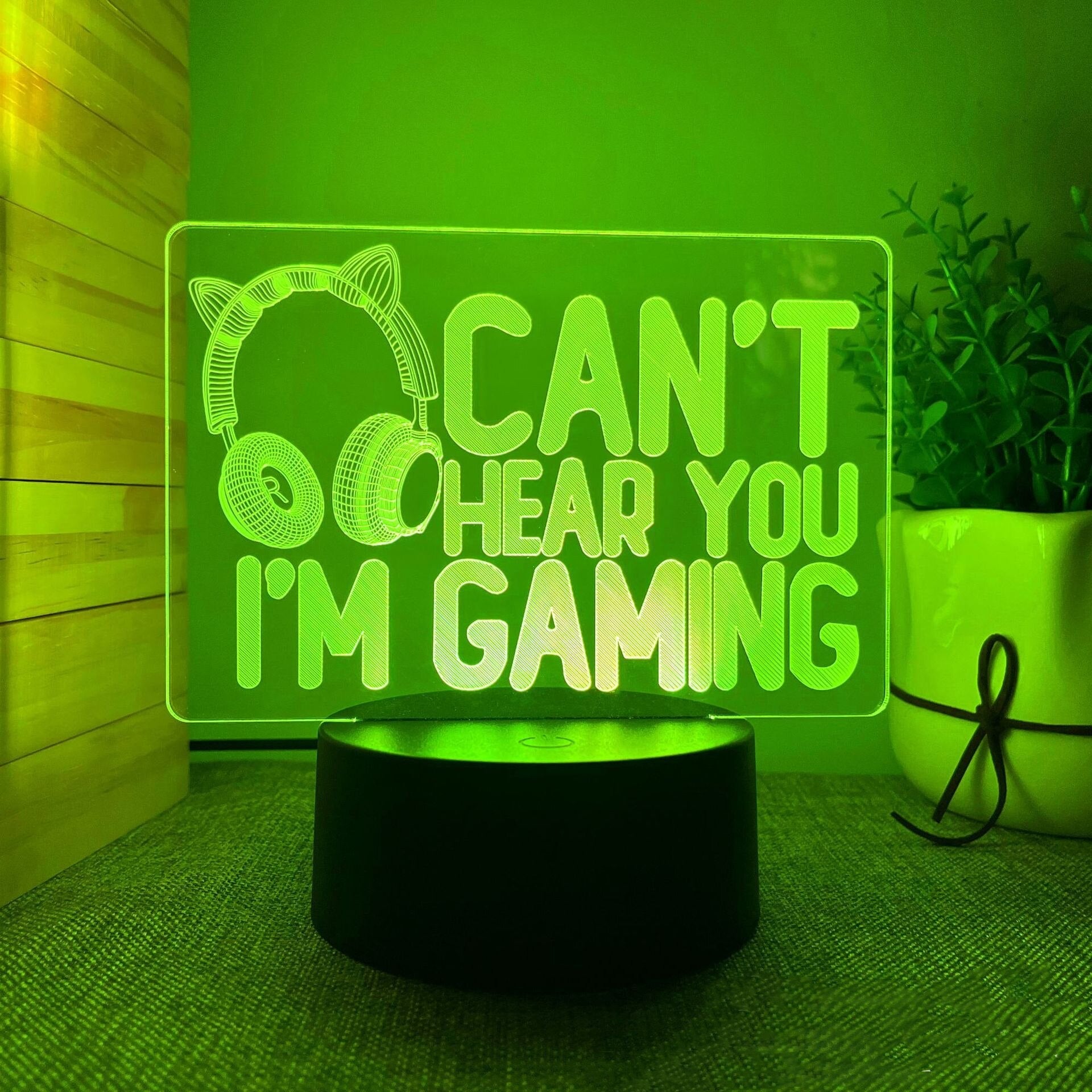 3D LED Lampe Gamer