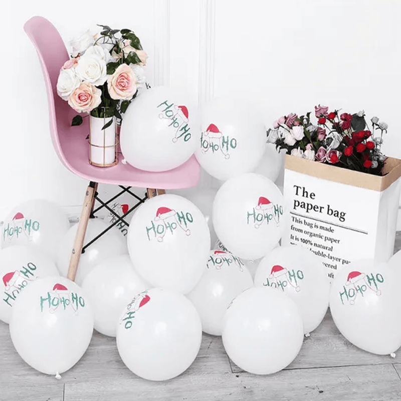 God Jul Ballonger i Flere Farger - Latexballonger Festballonger