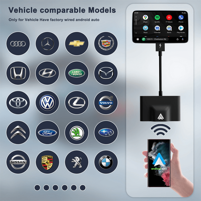 Trådløs CarPlay-adapter for Android/Apple