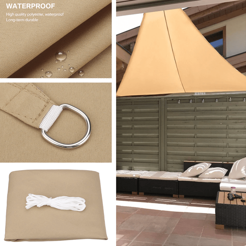 Triangulært Vanntett Solseil