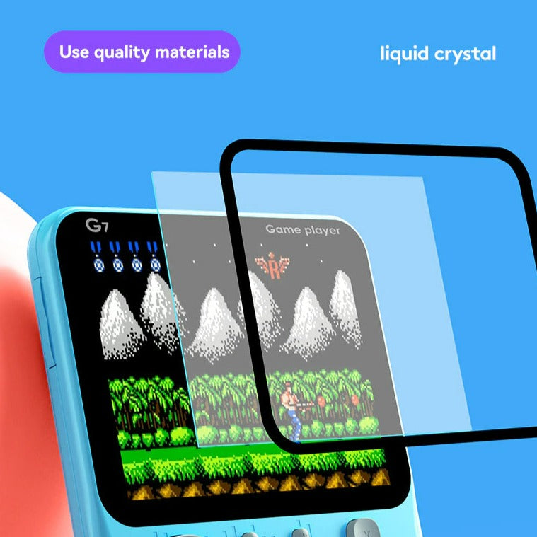 Tynn Håndholdt Retro Videospillkonsoll 666 Spill