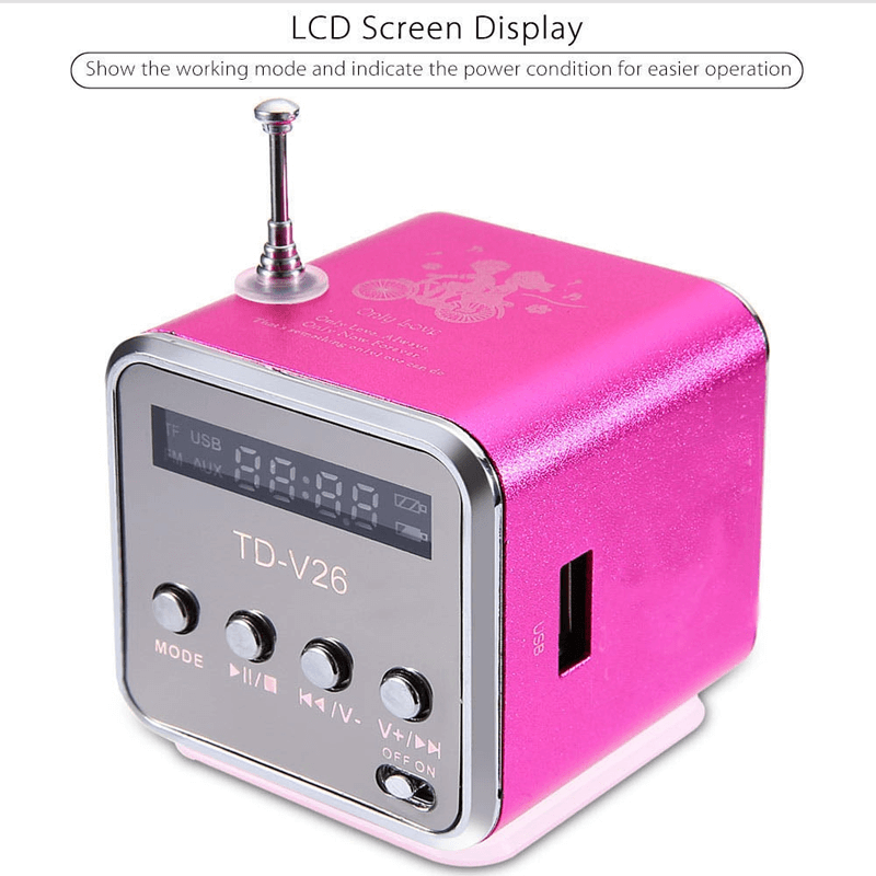 Mini Radio Bluetooth-høyttaler