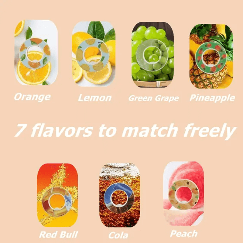 Air Vannflaske med Duftringer 7 Kapsler 650ml