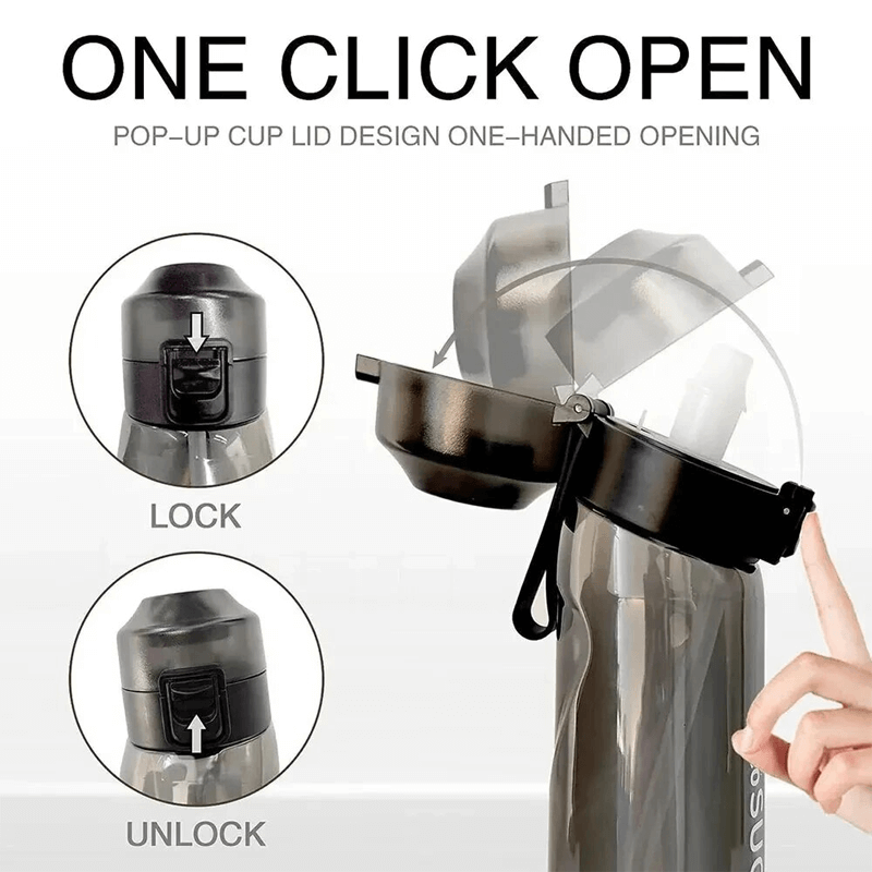 Air Vannflaske med Duftringer 7 Kapsler 650ml