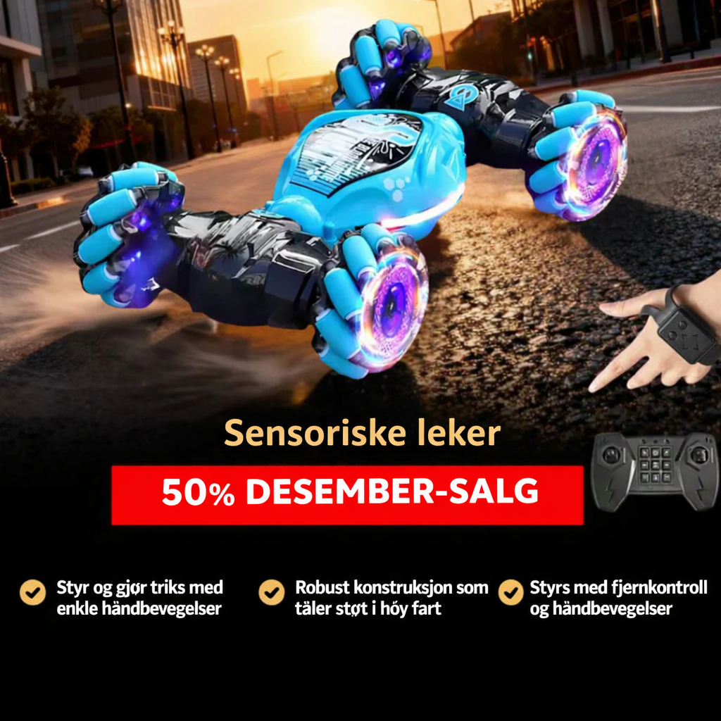 StormRacer DualControl – Stuntbil styrt med håndbevegelser + fjernkontroll