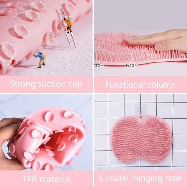 Fot- og Ryggskrubber for Dusjen - Festes på veggen