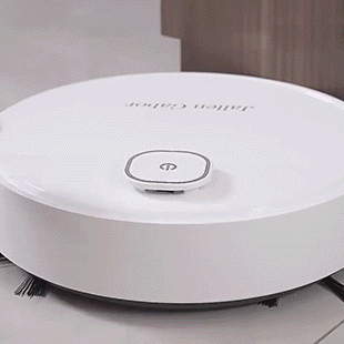 Smart Robotstøvsuger 1200mAh Med Feiing og Mopping Tørr og Våt Rengjøring 1500Pa