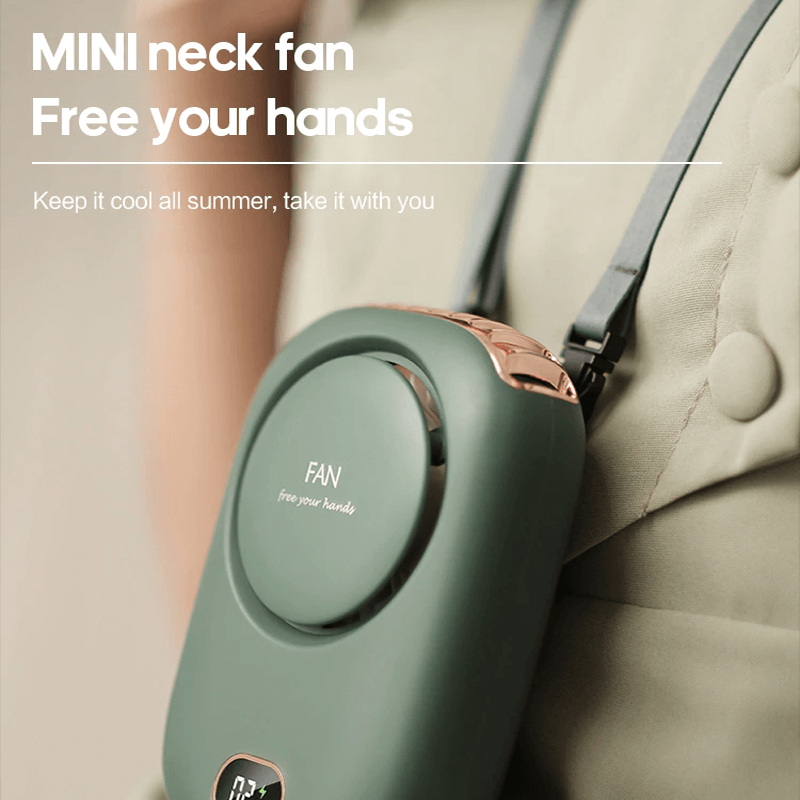 Bærbar Hengende Mini Halsvifte 2000mAh