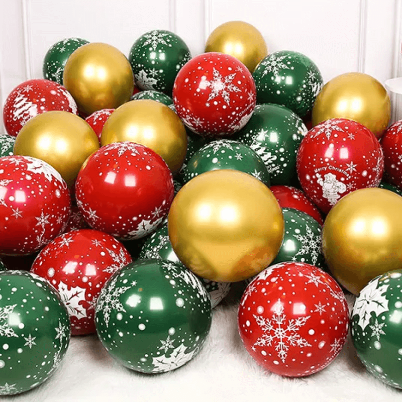 God Jul Ballonger i Flere Farger - Latexballonger Festballonger