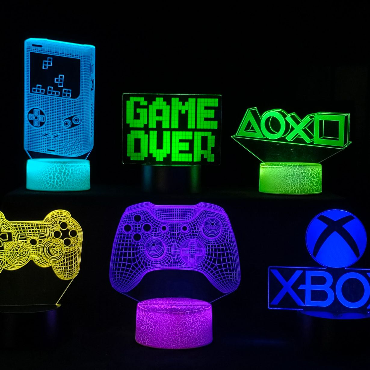 3D LED Lampe Gamer