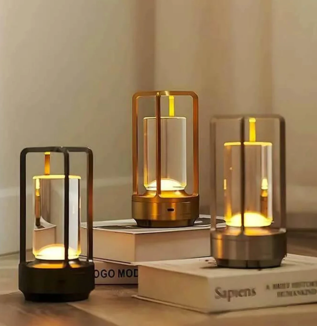 Lumière d'Orée – Trådløs designlampe i krystall og metall