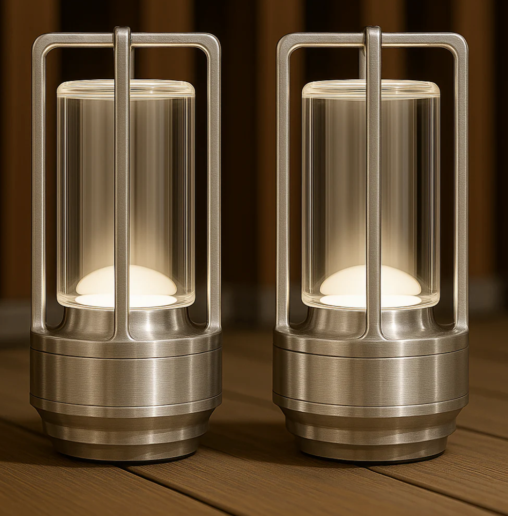 Lumière d'Orée – Trådløs designlampe i krystall og metall