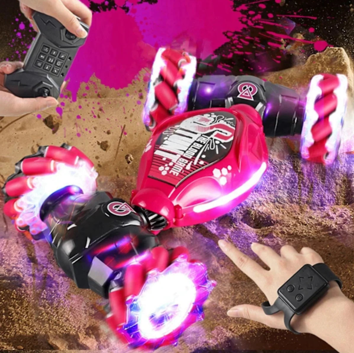 StormRacer DualControl – Stuntbil styrt med håndbevegelser + fjernkontroll