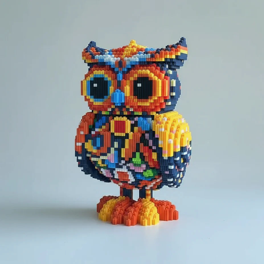 Farget ugle | Byggeklosser