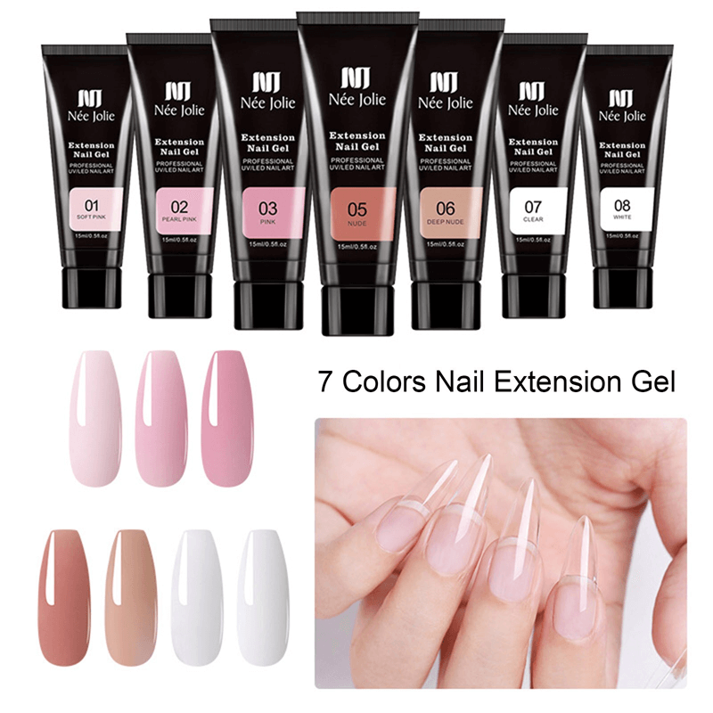 Neglforlengelsesett med UV-lampe