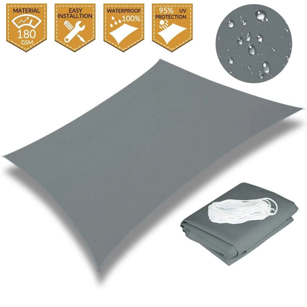 Rektangulært Vanntett Solseil