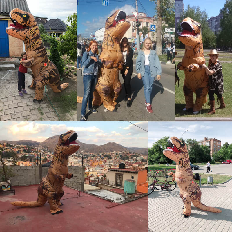 Oppblåsbar T-Rex Dinosaur