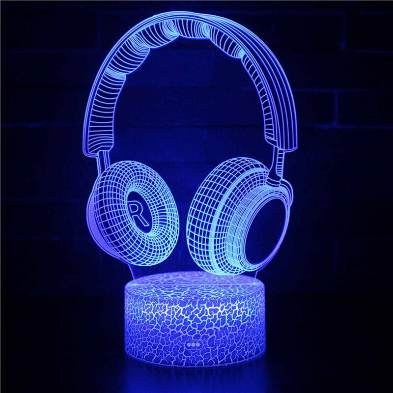 3D LED Lampe Gamer