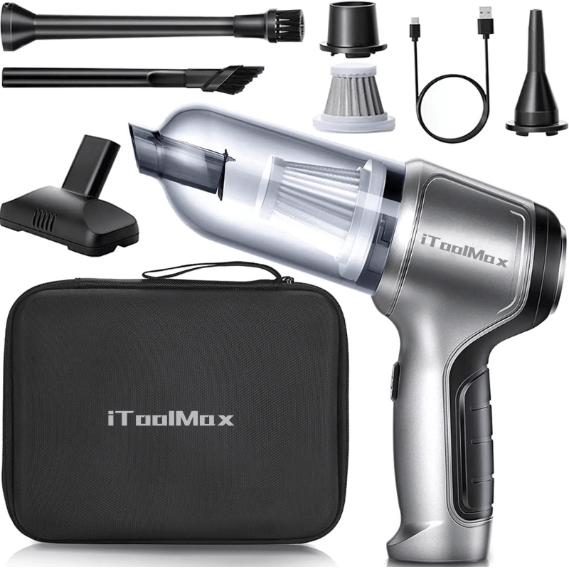 3 i 1 Børsteløs og Trådløs Bil Støvsuger