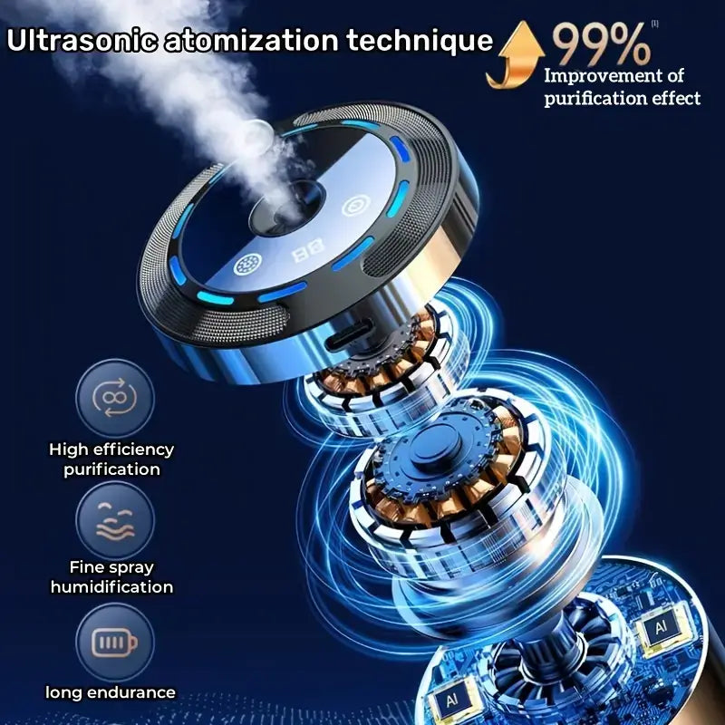 3-i-1 RGB Stjernehimmel Topp Bil Duft