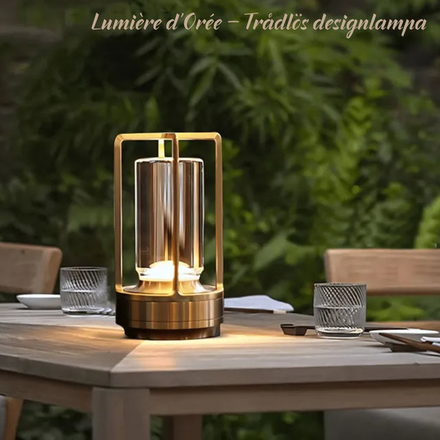 Lumière d'Orée – Trådløs designlampe i krystall og metall