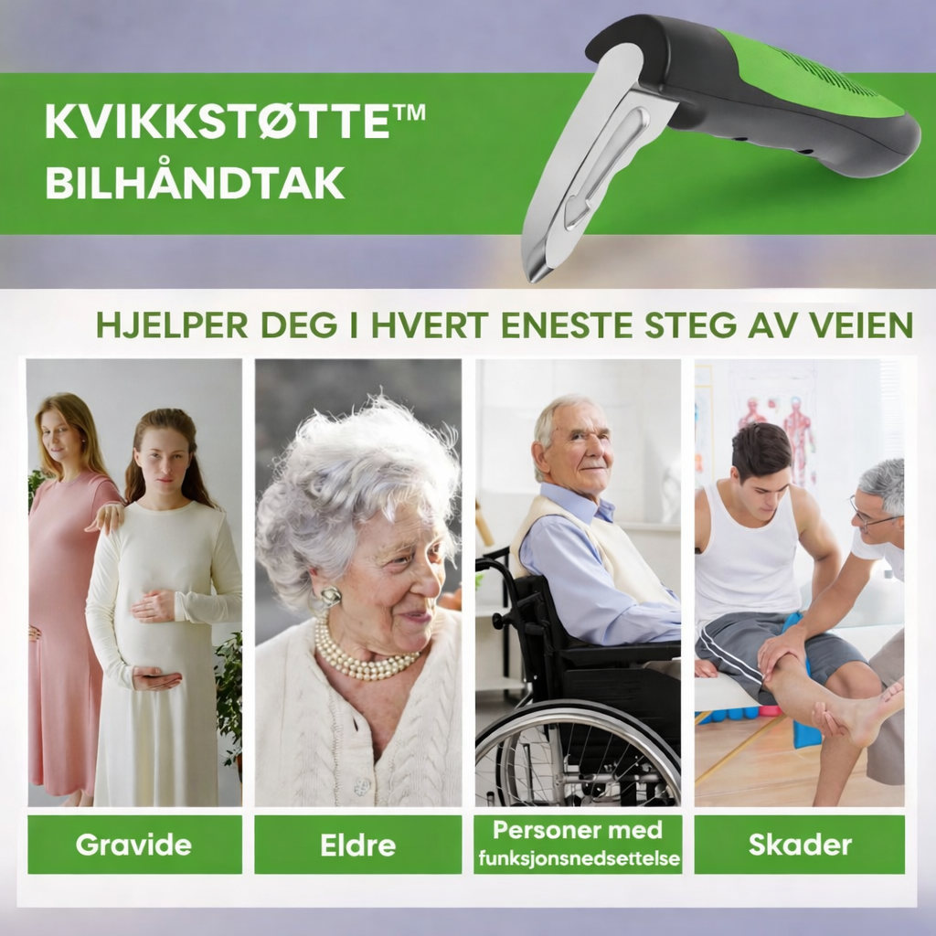 KvikkStøtte™ Bilhåndtak (2-pakke)