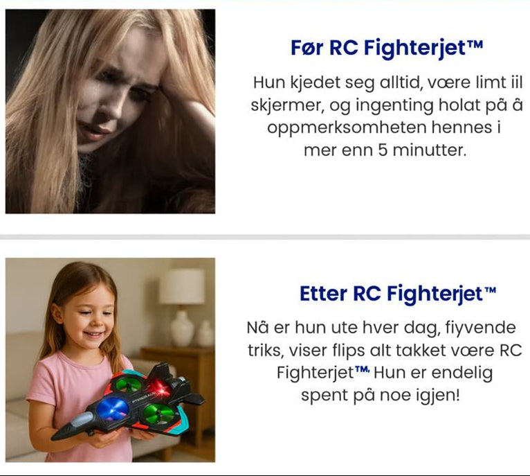 RC fighterjet™ – Det ultimate stuntflyet med volter, lys og rå flygestabilitet
