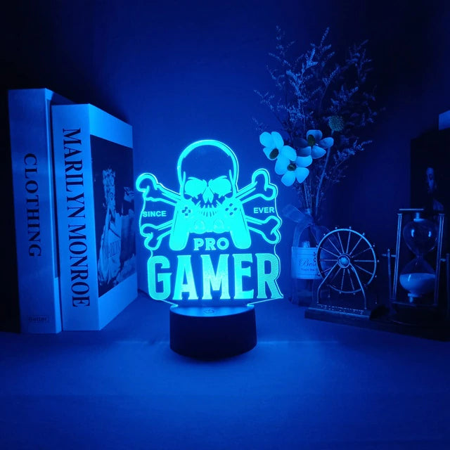 3D LED Lampe Gamer