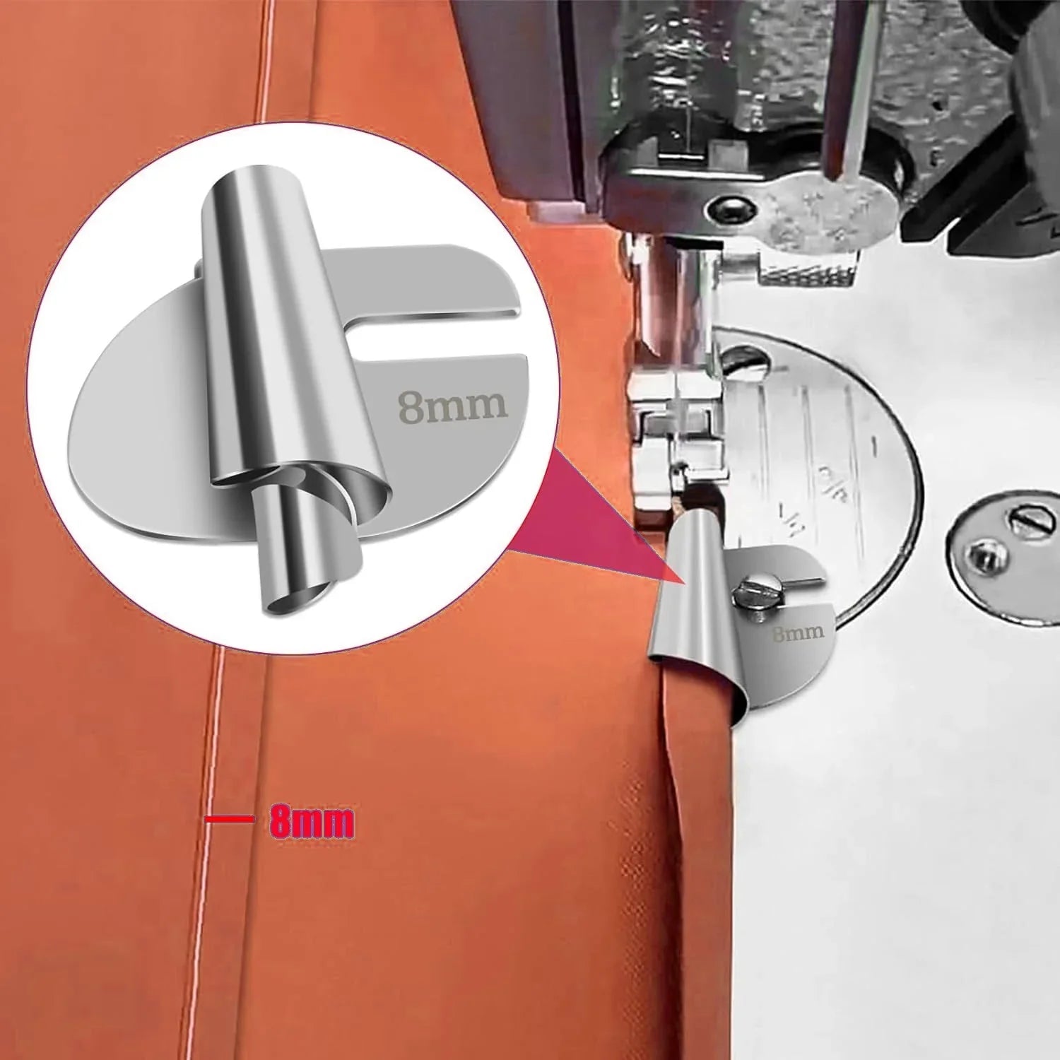 Løsningen for perfekte og profesjonelle falser - Sett 8 rullefalspressføtter