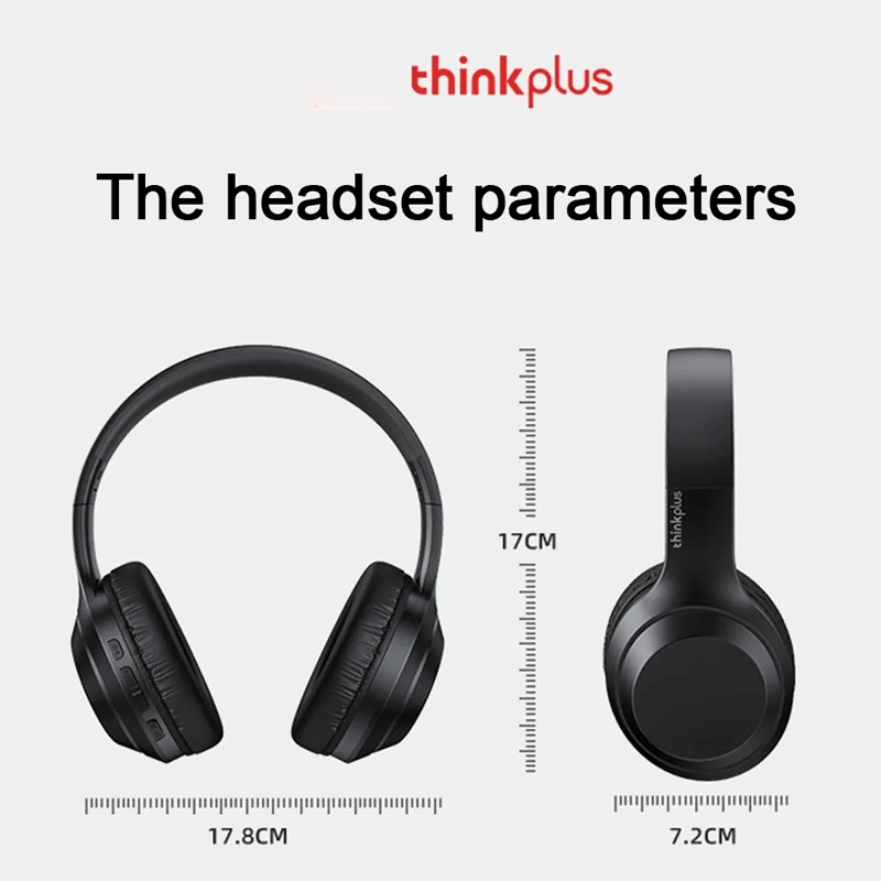 TH10 Trådløse Stereohodetelefoner 3D Lydteknologi HiFi Høyttaler 12h Batteritid - Krystallklar Lyd