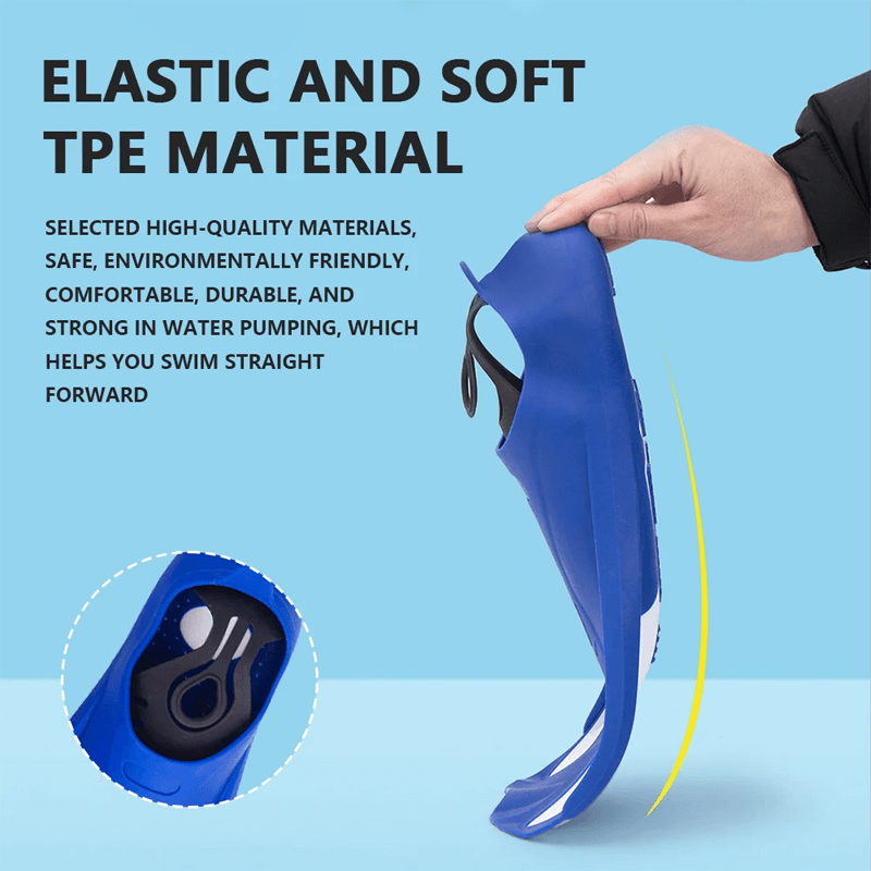 Slitesterke Svømmeføtter Svømmefinner Med Korte Blad