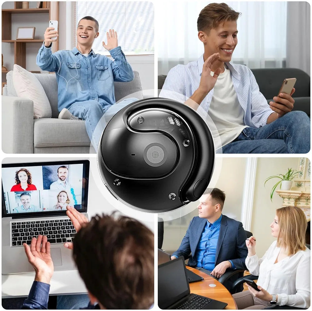 HY-T26 Pro språkoversetter, sanntids oversettelse med ørepropper, HY-T26 Pro trådløs oversetter pod med stereolyd, toveis oversetter hodetelefoner, støtter over 75 forskjellige språk