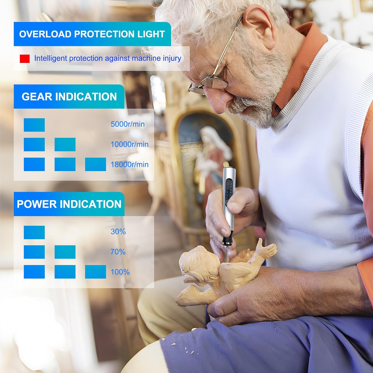 182 stk Trådløs Elektrisk Graveringspenn for DIY