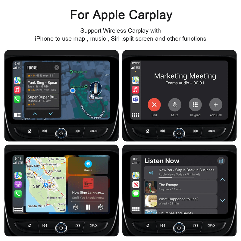 Trådløs CarPlay-adapter for Android/Apple