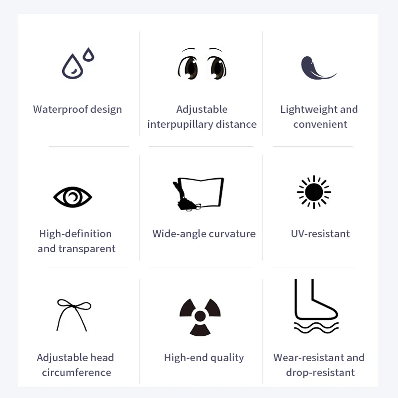 Vanntette Svømmebriller HD Voksen