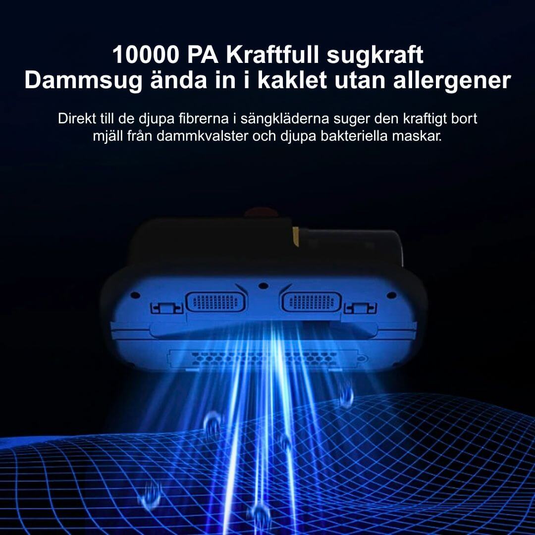 PureVac - 10kPa Trådløs Håndholdt Støvsuger for Madrass og Midd