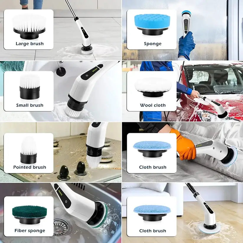 7 stk utskiftbare børstehoder