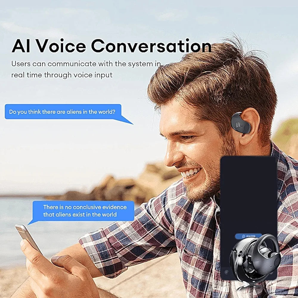 HY-T26 Pro språkoversetter, sanntids oversettelse med ørepropper, HY-T26 Pro trådløs oversetter pod med stereolyd, toveis oversetter hodetelefoner, støtter over 75 forskjellige språk