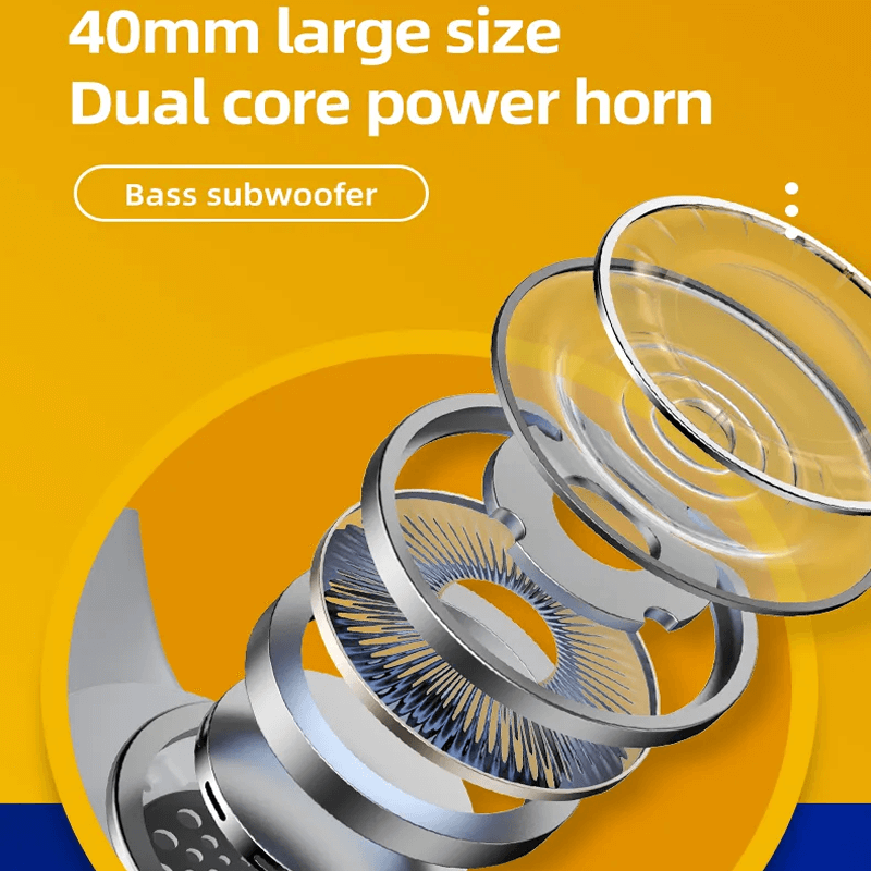 TH10 Trådløse Stereohodetelefoner 3D Lydteknologi HiFi Høyttaler 12h Batteritid - Krystallklar Lyd