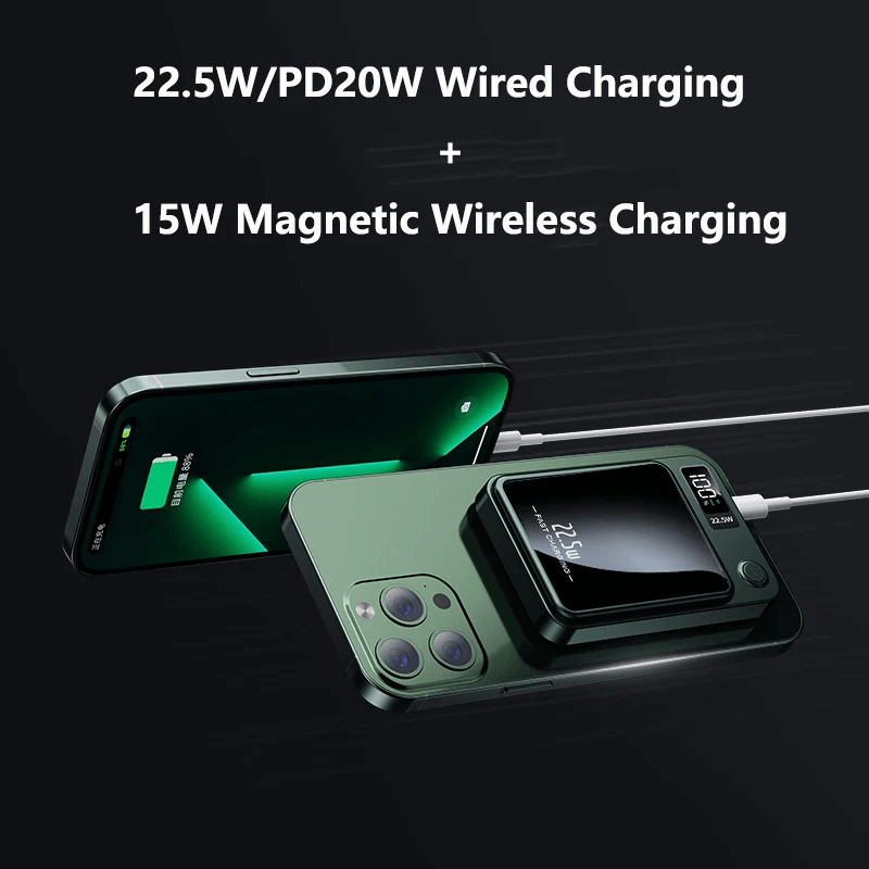 10000mAh Trådløs Magnetisk Powerbank