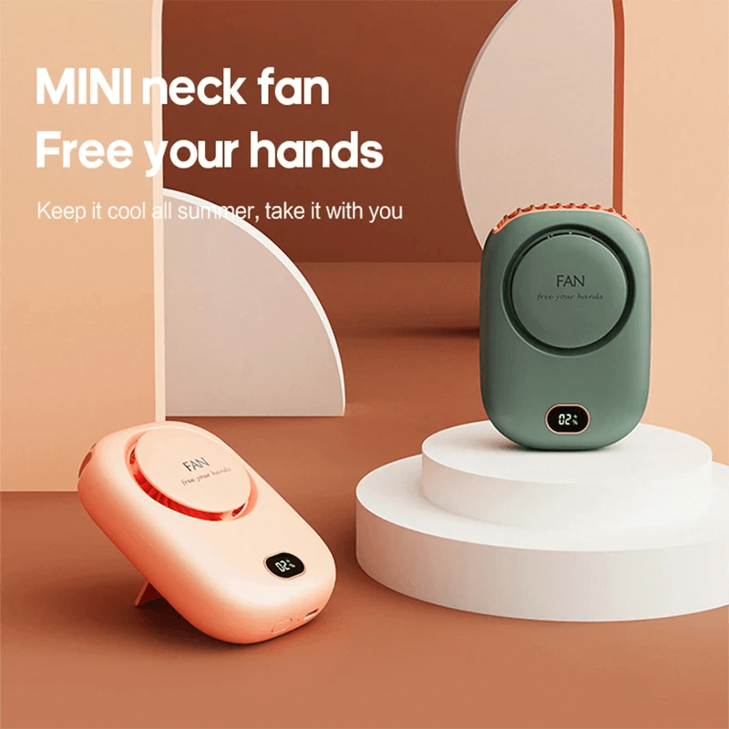 Bærbar Hengende Mini Halsvifte 2000mAh