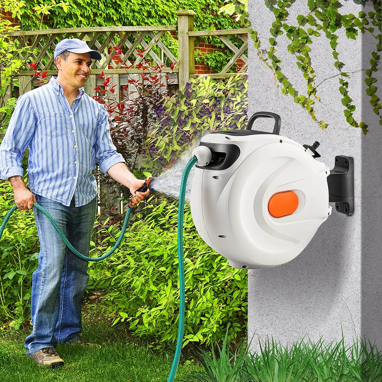 Opptrekkbar slangetrommel